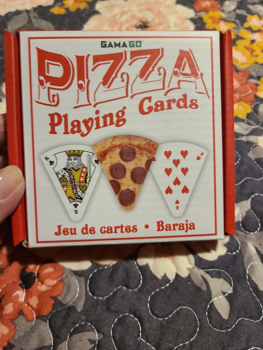 Red Pizza Playing Cards
